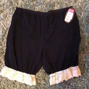 NWT black cream lace bloomers Medium Rosalie sheer